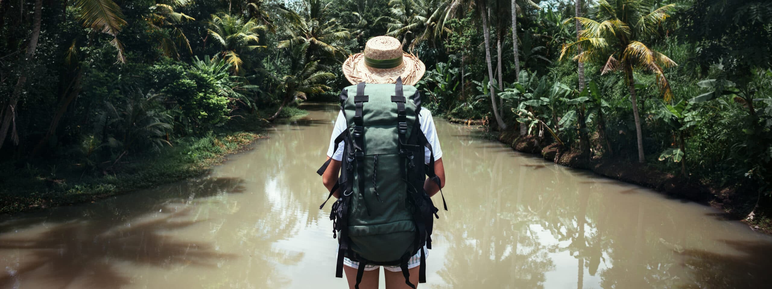 Travel with backpack