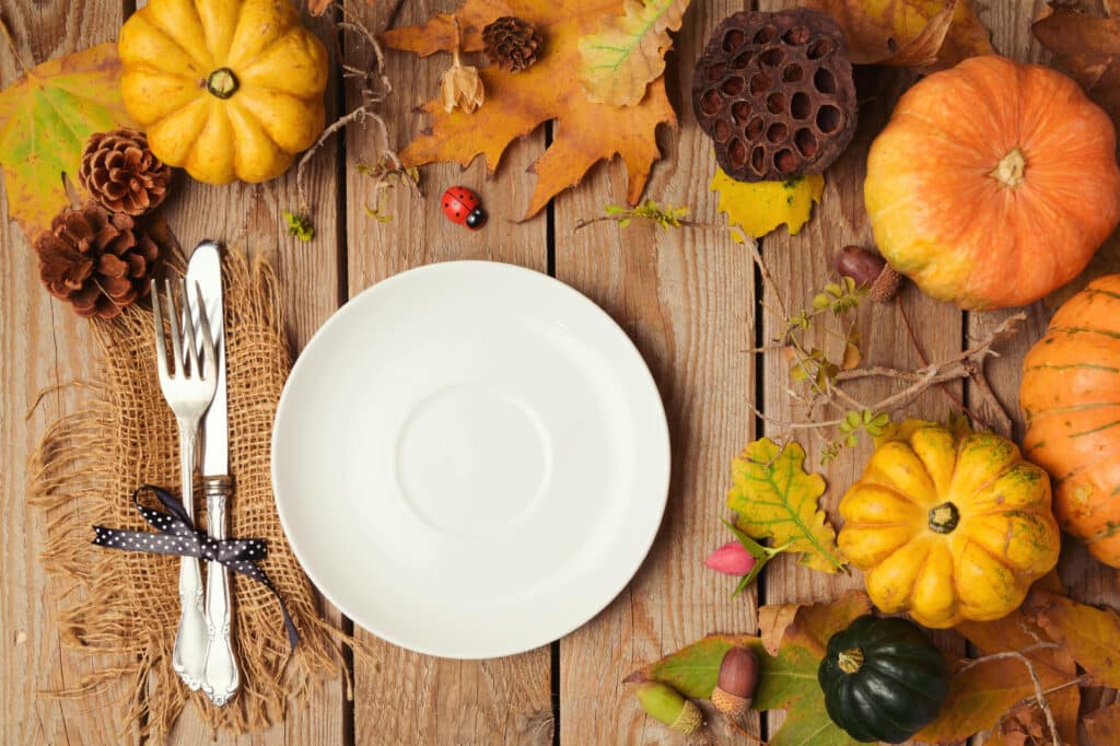 Platos típicos en otoño