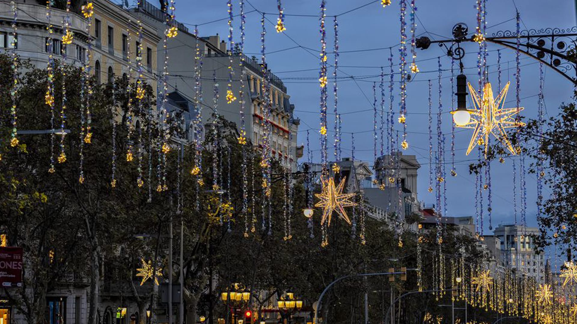 Luces en Passeig de Gràcia Barcelona